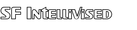 Schriftart SF Intellivised Outline: Mehr Infos & Vorschau Generator TTF: SF Intellivised Outline Schriftart
