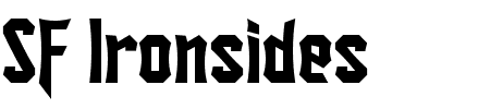Schriftart SF Ironsides: Mehr Infos & Vorschau Generator TTF: SF Ironsides Schriftart