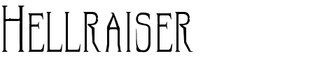 TTF: Hellraiser Schriftart