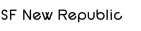 Schriftart SF New Republic: Mehr Infos & Vorschau Generator TTF: SF New Republic Schriftart
