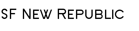 Schriftart SF New Republic SC: Mehr Infos & Vorschau Generator TTF: SF New Republic SC Schriftart