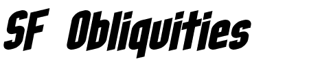Schriftart SF Obliquities: Mehr Infos & Vorschau Generator TTF: SF Obliquities Schriftart