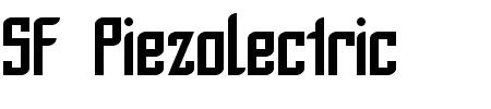 Schriftart SF Piezolectric: Mehr Infos & Vorschau Generator TTF: SF Piezolectric Schriftart