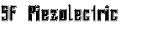 TTF: SF Piezolectric Inline Schriftart