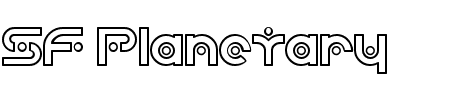 TTF: SF Planetary Orbiter Outline Schriftart