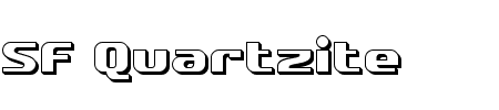 Schriftart SF Quartzite Shaded: Mehr Infos & Vorschau Generator TTF: SF Quartzite Shaded Schriftart