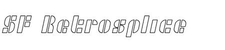 TTF: SF Retrosplice Outline Schriftart