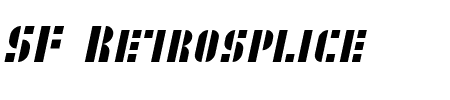 TTF: SF Retrosplice SC Font