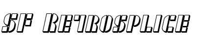 Schriftart SF RetroSplice SC Shaded: Mehr Infos & Vorschau Generator TTF: SF RetroSplice SC Shaded Schriftart