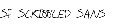 TTF: SF Scribbled Sans SC Schriftart