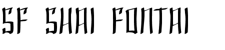 Schriftart SF Shai Fontai: Mehr Infos & Vorschau Generator TTF: SF Shai Fontai Schriftart