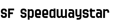 SF Speedwaystar Schriftart