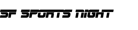 TTF: SF Sports Night Alternate Schriftart