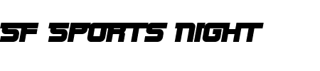 TTF: SF Sports Night NS Alternate Schriftart