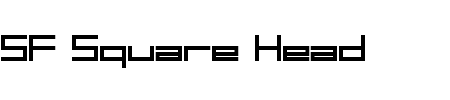 Schriftart SF Square Head: Mehr Infos & Vorschau Generator TTF: SF Square Head Schriftart