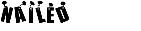 TTF: Nailed Schriftart