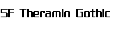 Schriftart SF Theramin Gothic: Mehr Infos & Vorschau Generator TTF: SF Theramin Gothic Schriftart