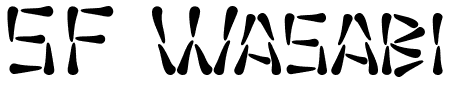 Schriftart SF Wasabi: Mehr Infos & Vorschau Generator TTF: SF Wasabi Schriftart