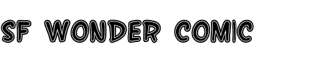 Schriftart SF Wonder Comic Inline: Mehr Infos & Vorschau Generator TTF: SF Wonder Comic Inline Schriftart