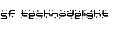 Font SF Technodelight: Mehr Infos & Zeichen Übersicht TTF: SF Technodelight Font