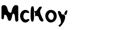 Schriftart McKoy: Mehr Infos & Vorschau Generator TTF: McKoy Schriftart
