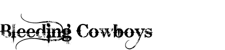 TTF: Bleeding Cowboys Schriftart