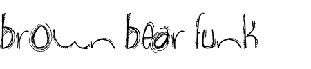 Schriftart Brown Bear Funk: Mehr Infos & Zeichen Übersicht TTF: Brown Bear Funk Schriftart