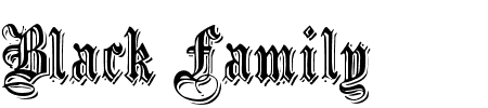 Schriftart Black Family Embossed: Mehr Infos & Zeichen Übersicht TTF: Black Family Embossed Schriftart