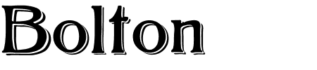 TTF: Bolton Shadowed Schriftart