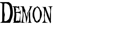 TTF: Demon Schriftart