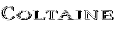 TTF: Coltaine 2 Schriftart