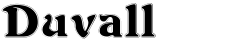 Schriftart Duvall Outline: Mehr Infos & Vorschau Generator TTF: Duvall Outline Schriftart