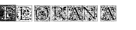 Schriftart Florana Initials: Mehr Infos & Vorschau Generator TTF: Florana Initials Schriftart