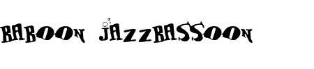 TTF: baboon jazzbassoon Schriftart
