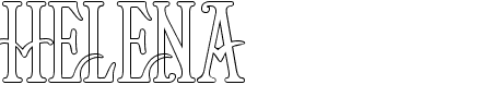 Schriftart Helena Outline: Mehr Infos & Vorschau Generator TTF: Helena Outline Schriftart