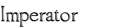 TTF: Imperator Bronze Schriftart