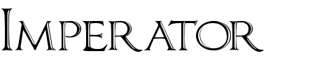 TTF: Imperator Bronze SmallCaps Schriftart