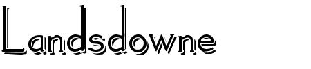 TTF: Landsdowne Shadowed Schriftart