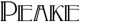 Schriftart Peake Doubled: Mehr Infos & Vorschau Generator TTF: Peake Doubled Schriftart
