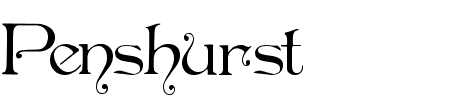 Schriftart Penshurst: Mehr Infos & Vorschau Generator TTF: Penshurst Schriftart