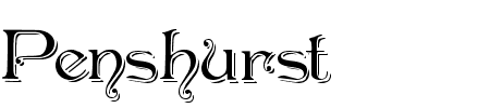 TTF: Penshurst Shadow Schriftart