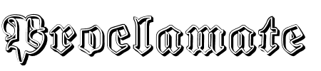 TTF: Proclamate Ribbon Font