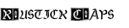 Schriftart Rustick Capitals: Mehr Infos & Vorschau Generator TTF: Rustick Capitals Schriftart