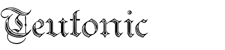 TTF: Teutonic 2 Schriftart