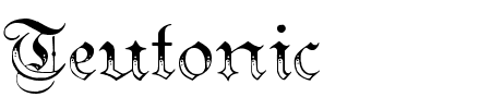 Schriftart Teutonic 3: Mehr Infos & Vorschau Generator TTF: Teutonic 3 Schriftart