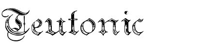 TTF: Teutonic 4 Font