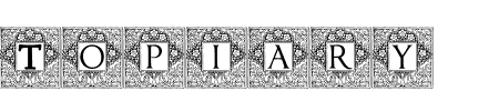 Schriftart Topiary Initials: Mehr Infos & Vorschau Generator TTF: Topiary Initials Schriftart