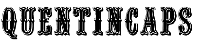 Schriftart QuentinCaps: Mehr Infos & Zeichen Übersicht TTF: QuentinCaps Schriftart
