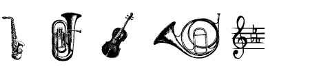 Schriftart WM Music 2: Mehr Infos & Vorschau Generator TTF: WM Music 2 Schriftart
