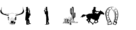 Schriftart WM Western 1: Mehr Infos & Zeichen Übersicht TTF: WM Western 1 Schriftart